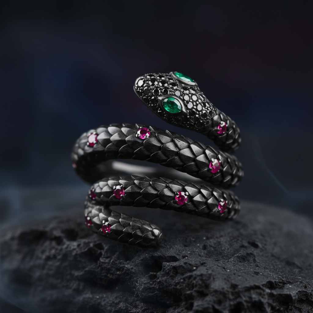 Wadjet's Coil — The Ancient Egyptian Serpent Ring