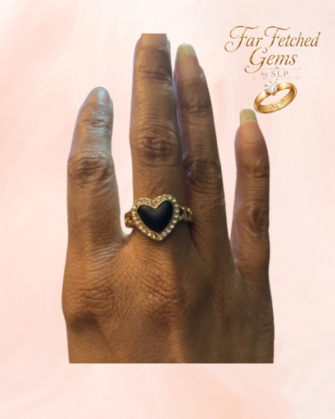 Hearts and Crown Ring Trio | Choose Your Colors