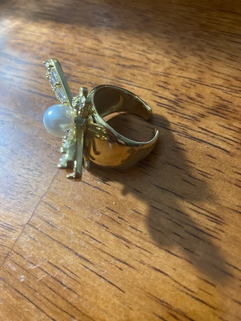 Far Fetched Gems SLP-Bee Ring-Copper and Gold Plated - Adults