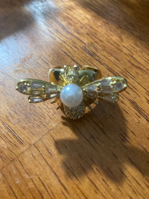 Far Fetched Gems SLP-Bee Ring-Copper and Gold Plated - Adults