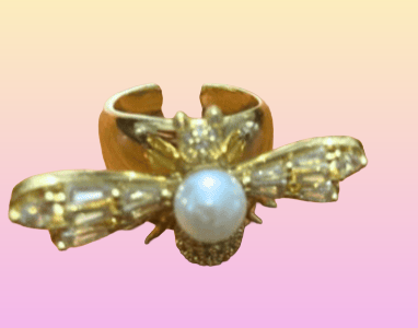 Far Fetched Gems SLP-Bee Ring-Copper and Gold Plated - Adults