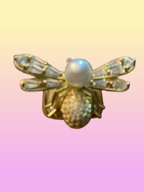 Far Fetched Gems SLP-Bee Ring-Copper and Gold Plated - Adults
