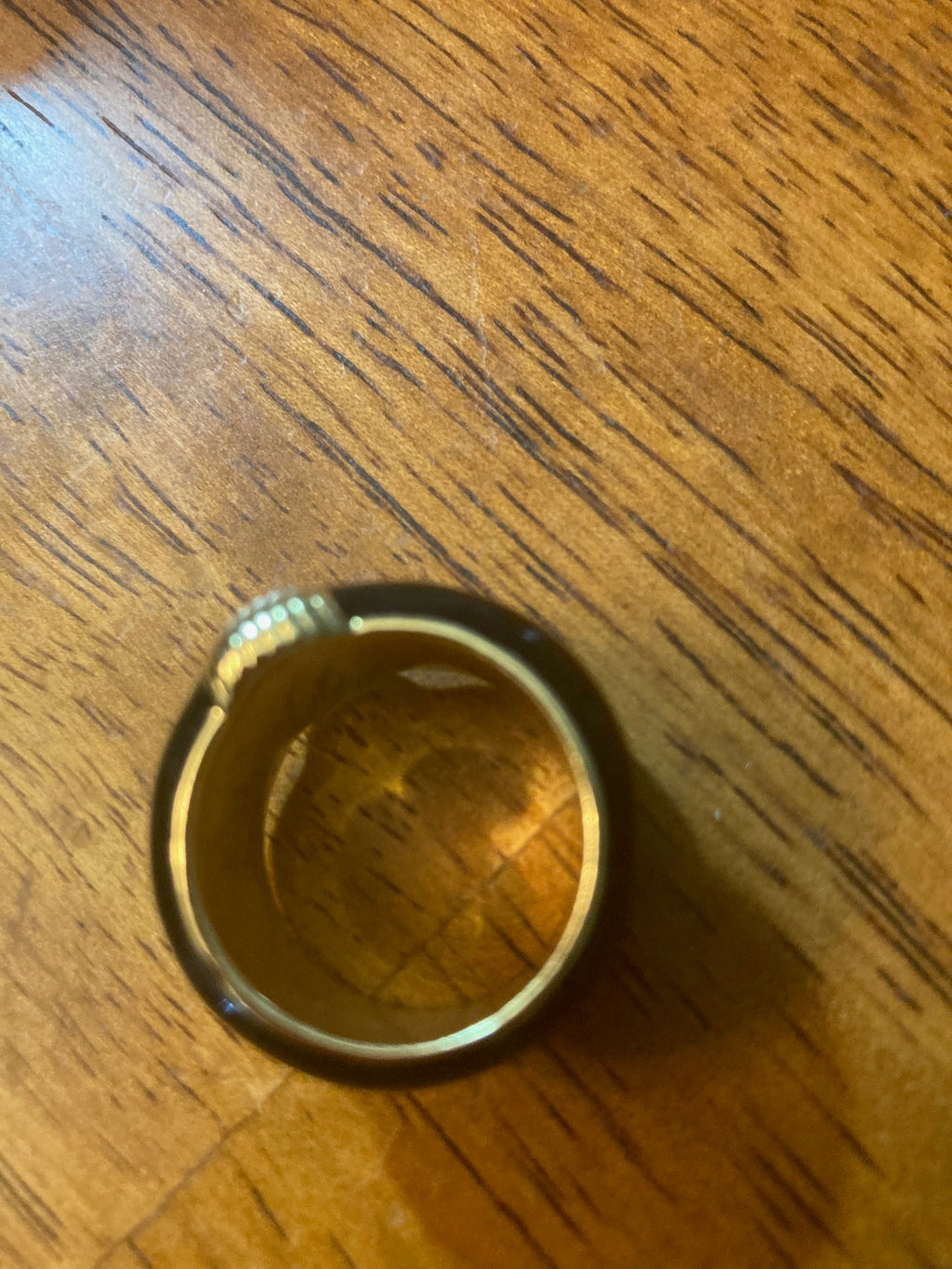 Far Fetched Gems by SLP-Adults-French-Style Gold-Plated and Black Ring
