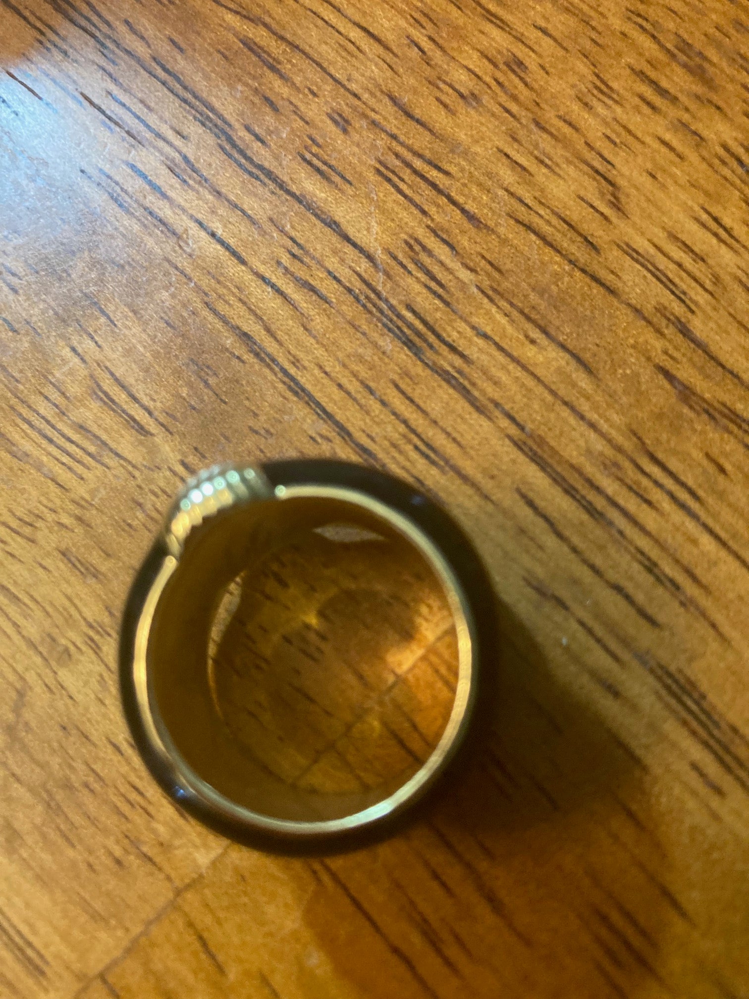 Far Fetched Gems by SLP-Adults-French-Style Gold-Plated and Black Ring