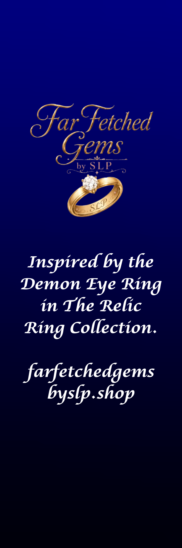 Demon Eye Gothic Bookmark — The Celestial Gaze | Digital Download