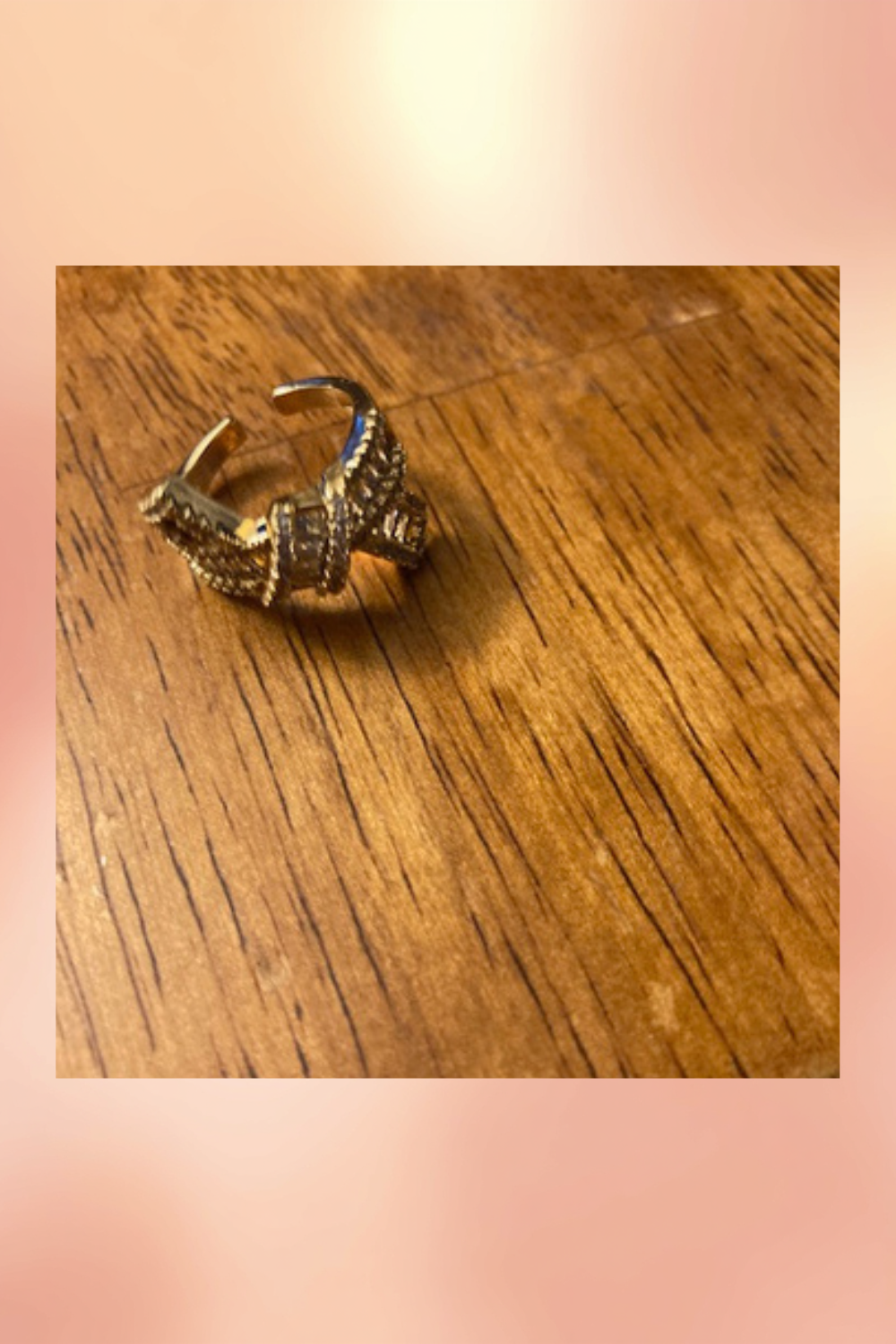 Far Fetched Gems SLP-Bronze Micro Pave-Knot Ring