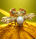 Far Fetched Gems SLP-Bee Ring-Copper and Gold Plated - Adults