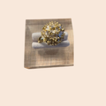 Far Fetched Gems Copper Dome Ring - Cubic Zirconia Multicolor - Size 6 - Women's