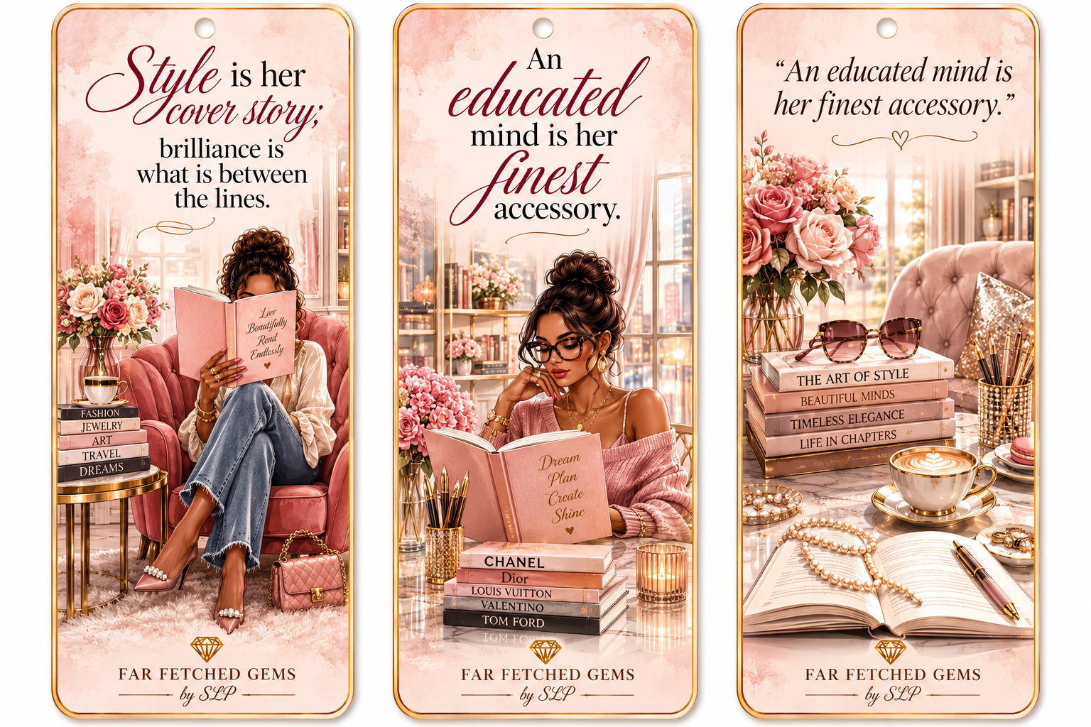 Elegant High-End Bookmark Set (Digital Download)