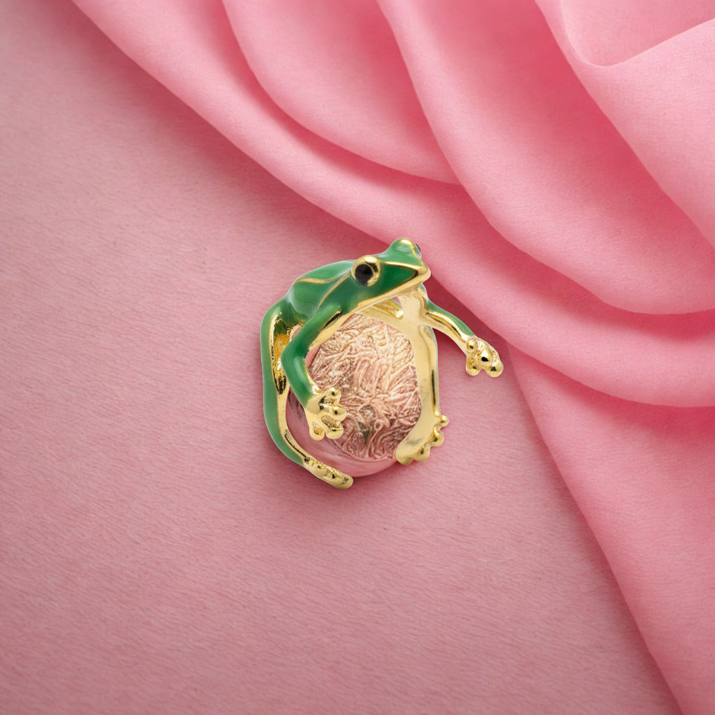 Far Fetched Gems-Frog Ring-Green and Blue-Zinc Alloy Plating-Female and Male