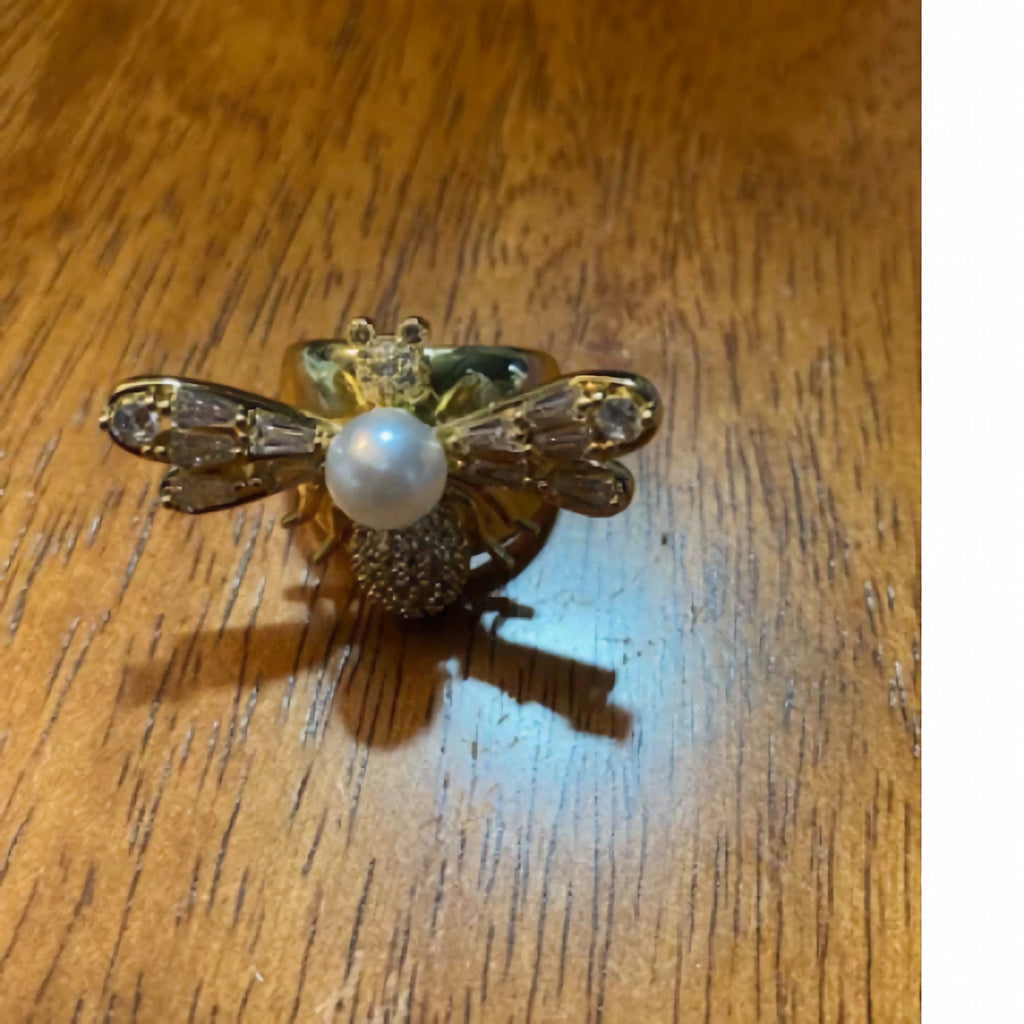 Far Fetched Gems SLP-Bee Ring-Copper and Gold Plated - Adults