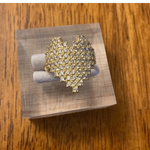 Far Fetched Gems SLP-Women's Multicolor-Heart Shaped-Copper Ring-Size 7