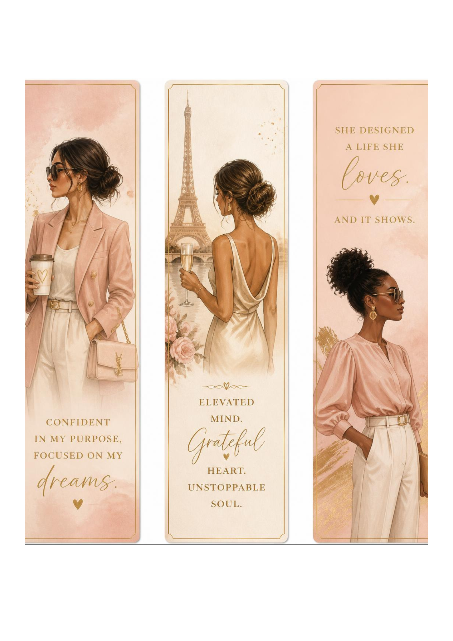 Minimalist High-End Bookmark Set (Digital Download)