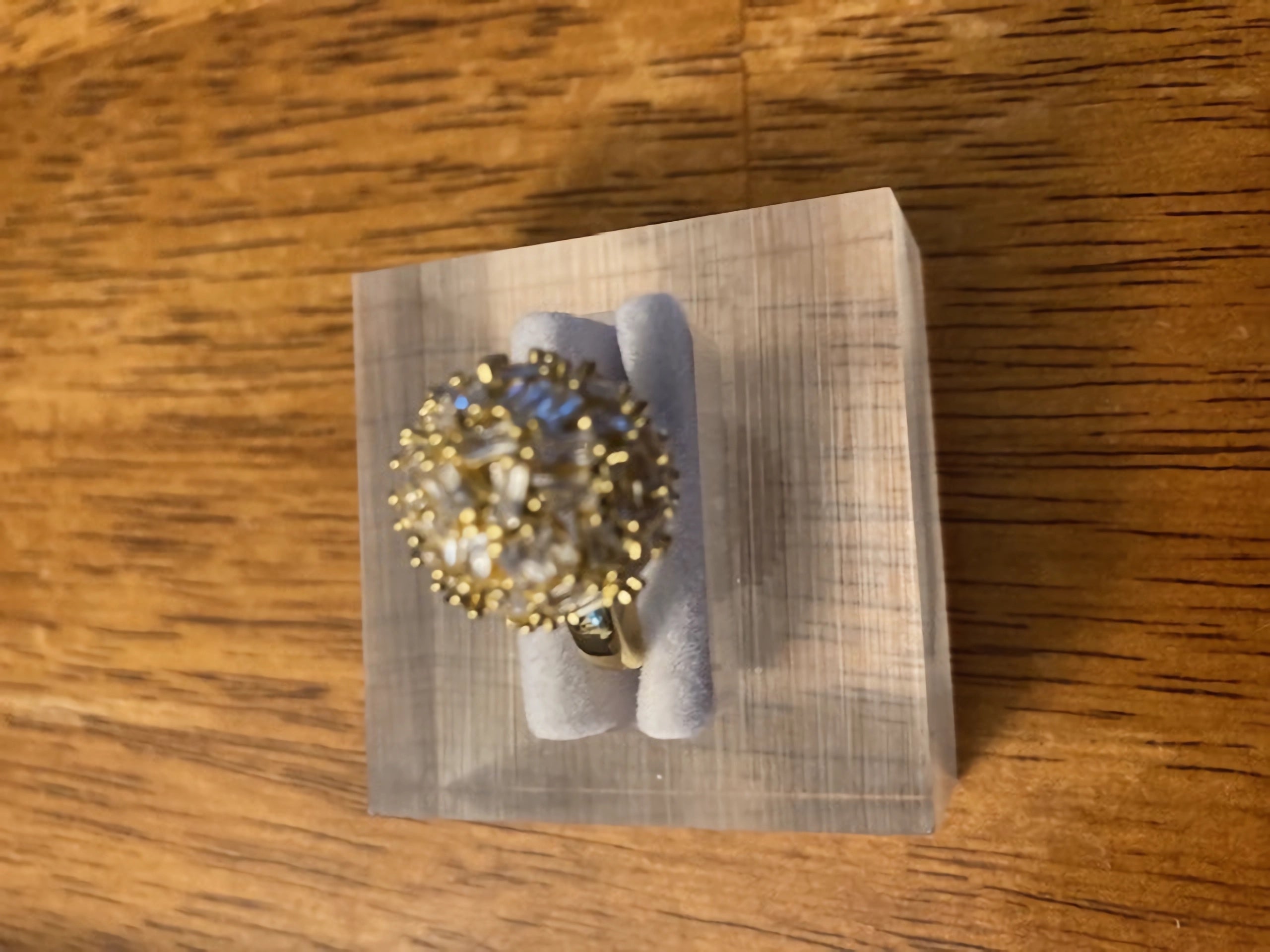 Far Fetched Gems Copper Dome Ring - Cubic Zirconia Multicolor - Size 6 - Women's