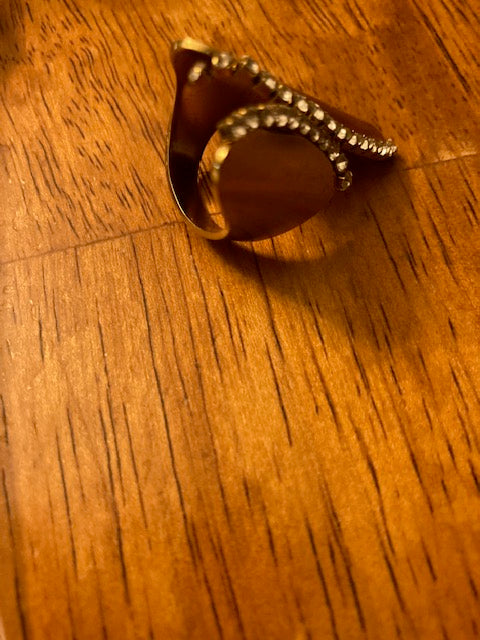 Far Fetched SLP-Geometric-Titanium-Gold Color  Ring