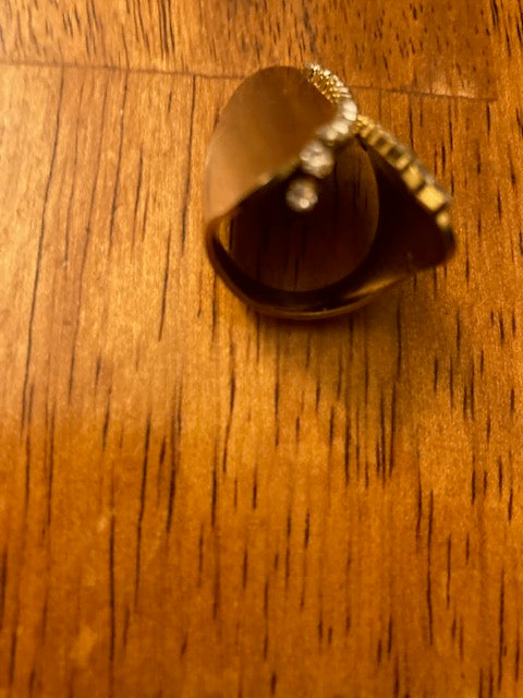 Far Fetched SLP-Geometric-Titanium-Gold Color  Ring