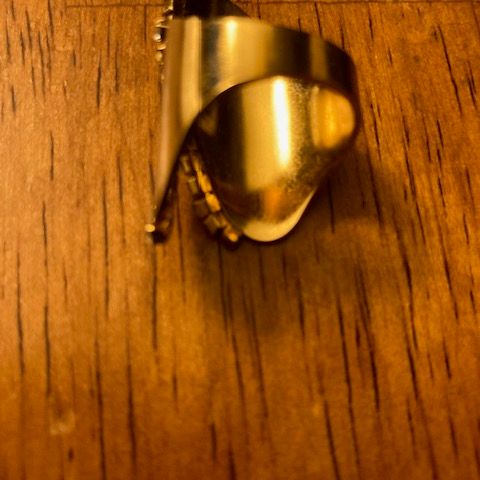 Far Fetched SLP-Geometric-Titanium-Gold Color  Ring