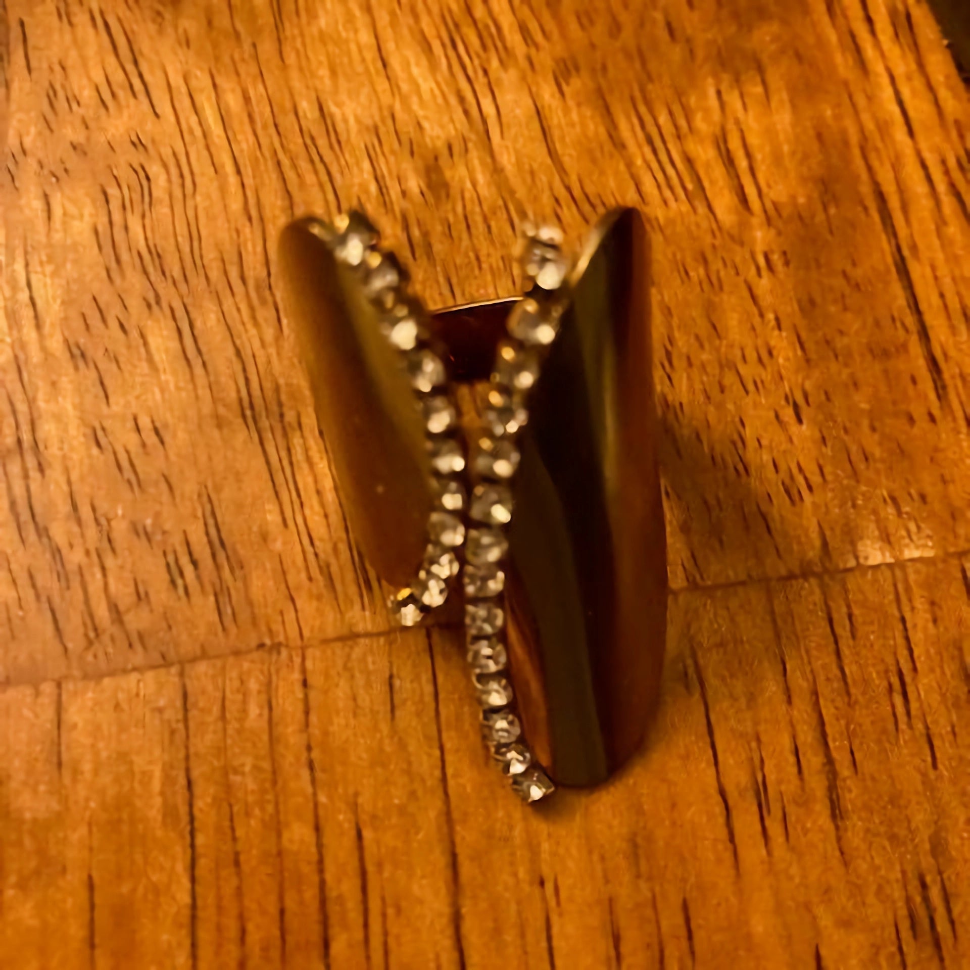 Far Fetched SLP-Geometric-Titanium-Gold Color  Ring