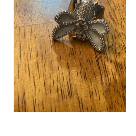 Far Fetched Gems SLP-Butterfly-Brass-Imitation Pearl-Ring