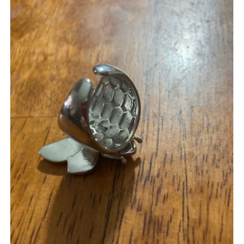 Far Fetched Gems SLP-Butterfly-Brass-Imitation Pearl-Ring