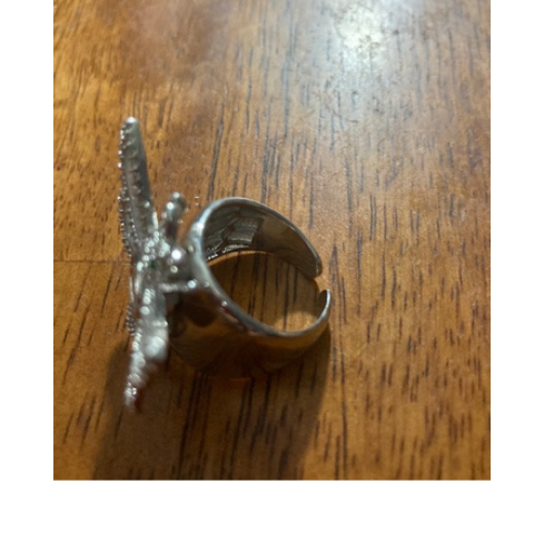 Far Fetched Gems SLP-Butterfly-Brass-Imitation Pearl-Ring