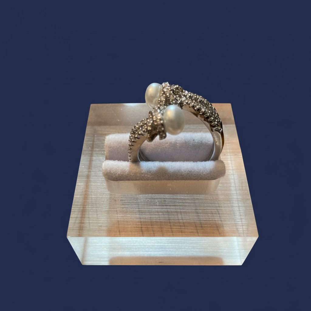 Butterfly Ring III - Navy Background