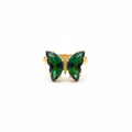 Green Butterfly Ring